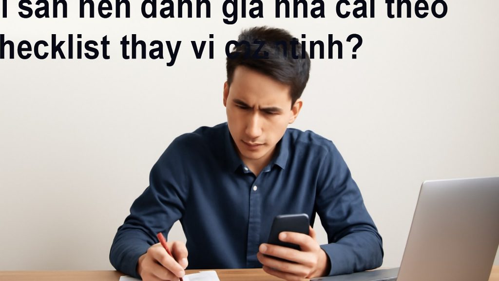 Vì sao nên đánh giá nhà cái theo checklist thay vì cảm tính? Minh họa: Vì sao nên đánh giá nhà cái theo checklist thay vì cảm tính?